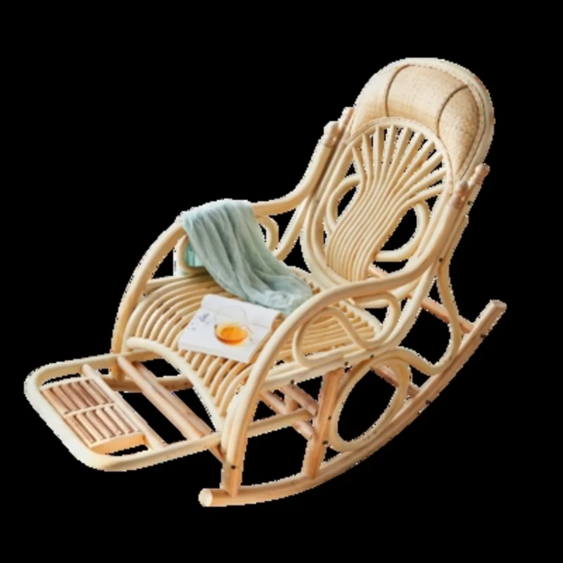 Home Rattan Woven Indonesian Real Rattan Lazy Rocking Chair Balcony Leisure Recliner
Home Rattan Woven Indonesian Real Rattan Lazy Rocking Chair Balcony Leisure Recliner
