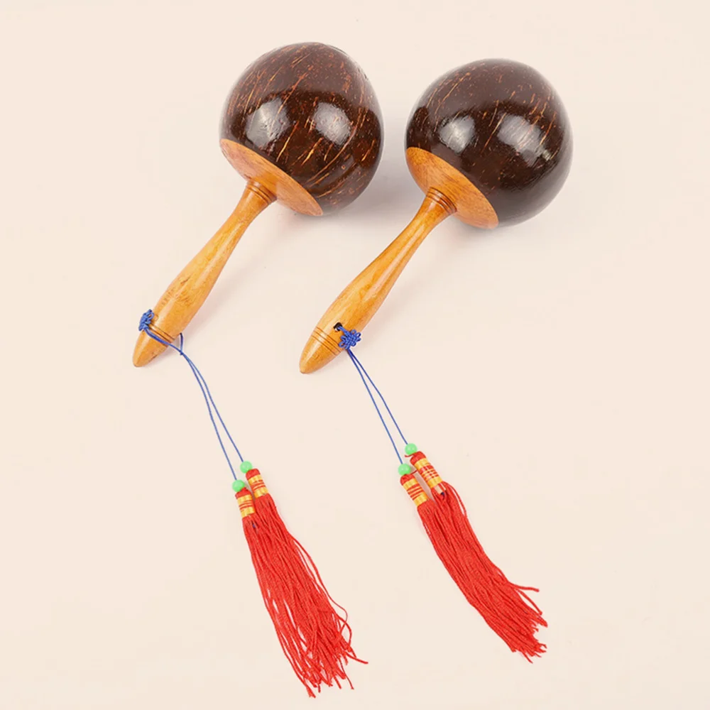 2Pcs Coconut Shell Wood Sand Hammer Shaker Kids Percussion Musical Instrument
2Pcs Coconut Shell Wood Sand Hammer Shaker Kids Percussion Musical Instrument