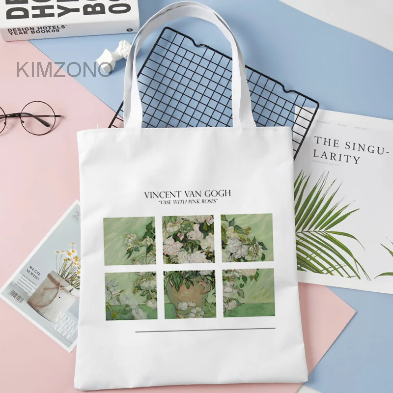 

Van Gogh shopping bag bolsas de tela handbag cotton canvas eco shopper bag tote sac cabas reusable woven cabas