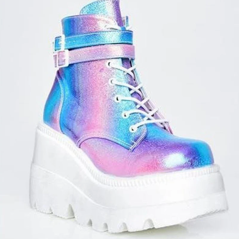 2020 New Autumn Women Platform Boots Fashion Thick Bottom Ankle Boots Wedges Shoes Woman Lace Up Buckle Ankle Boots Botas Mujer
2020 New Autumn Women Platform Boots Fashion Thick Bottom Ankle Boots Wedges Shoes Woman Lace Up Buckle Ankle Boots Botas Mujer