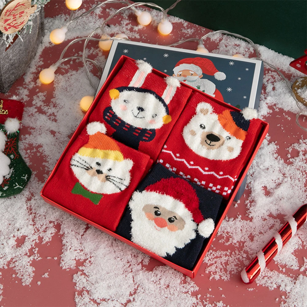 4pairs Women Funny Autumn Winter Colorful Cute Adult Holiday Gift Short Tube Elastic Cotton Blend Crew Cartoon Christmas Socks 
4pairs Women Funny Autumn Winter Colorful Cute Adult Holiday Gift Short Tube Elastic Cotton Blend Crew Cartoon Christmas Socks
