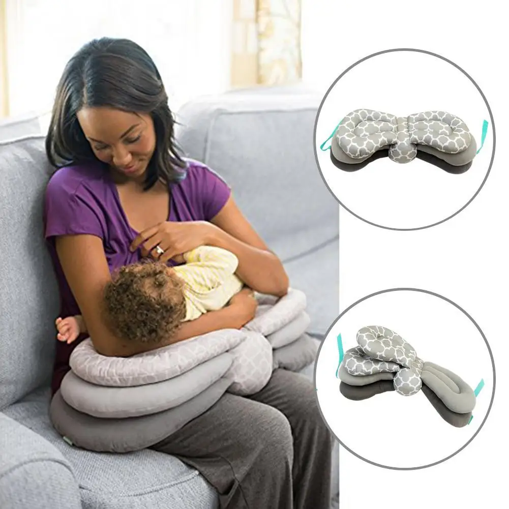 

Baby Breastfeeding Pillows Layered Adjustable Nursing Cushion Multifunctional Anti-Spitting Milk Infant Pillow Postnatal Supply