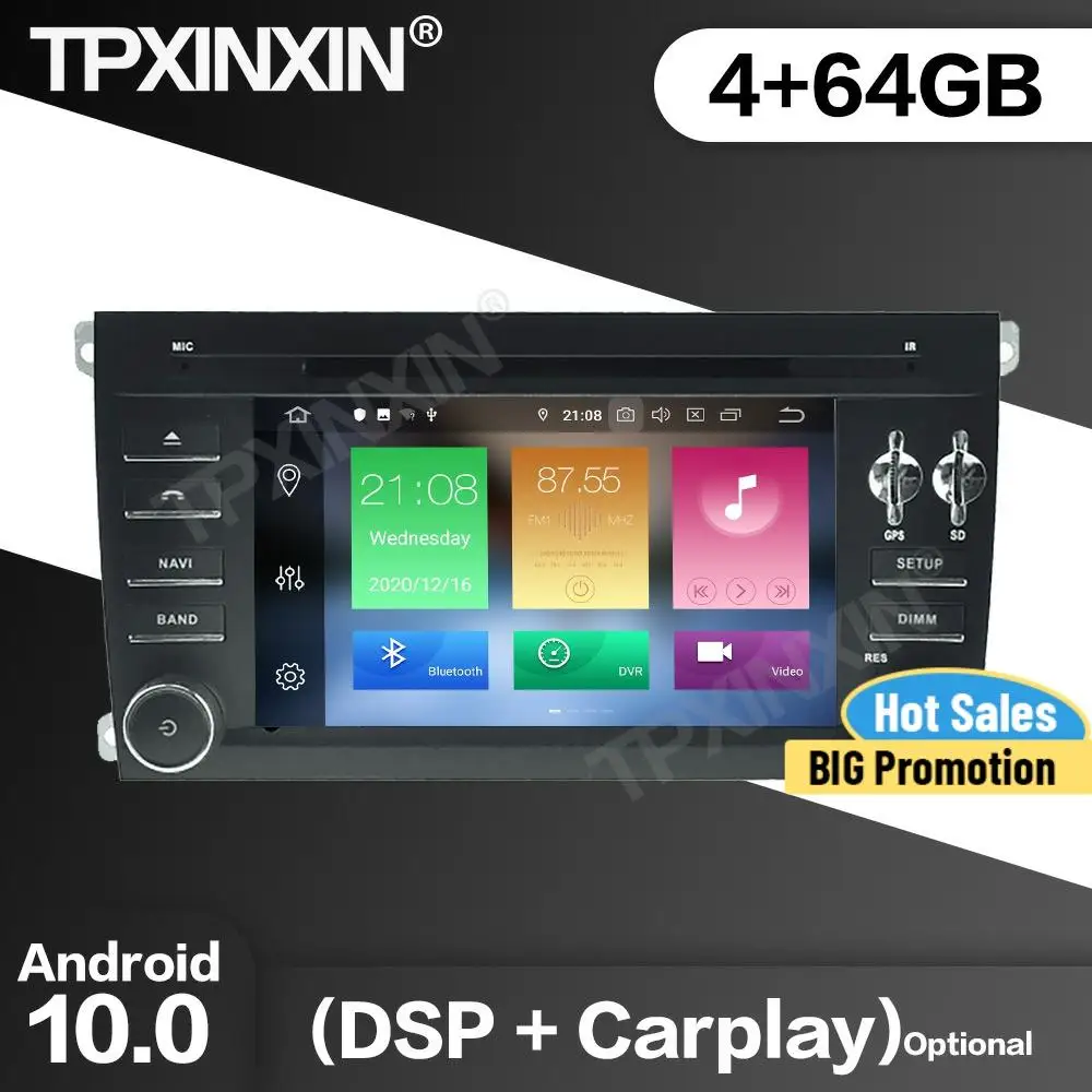 Автомагнитола 2 Din, 64 ГБ, стереоприемник Android10 для Porsche Cayenne 2003 2004 2005 2006 2007-2009, GPS, мультимедийный плеер, головное устройство
Автомагнитола 2 Din, 64 ГБ, стереоприемник Android10 для Porsche Cayenne 2003 2004 2005 2006 2007-2009, GPS, мультимедийный плеер, головное устройство