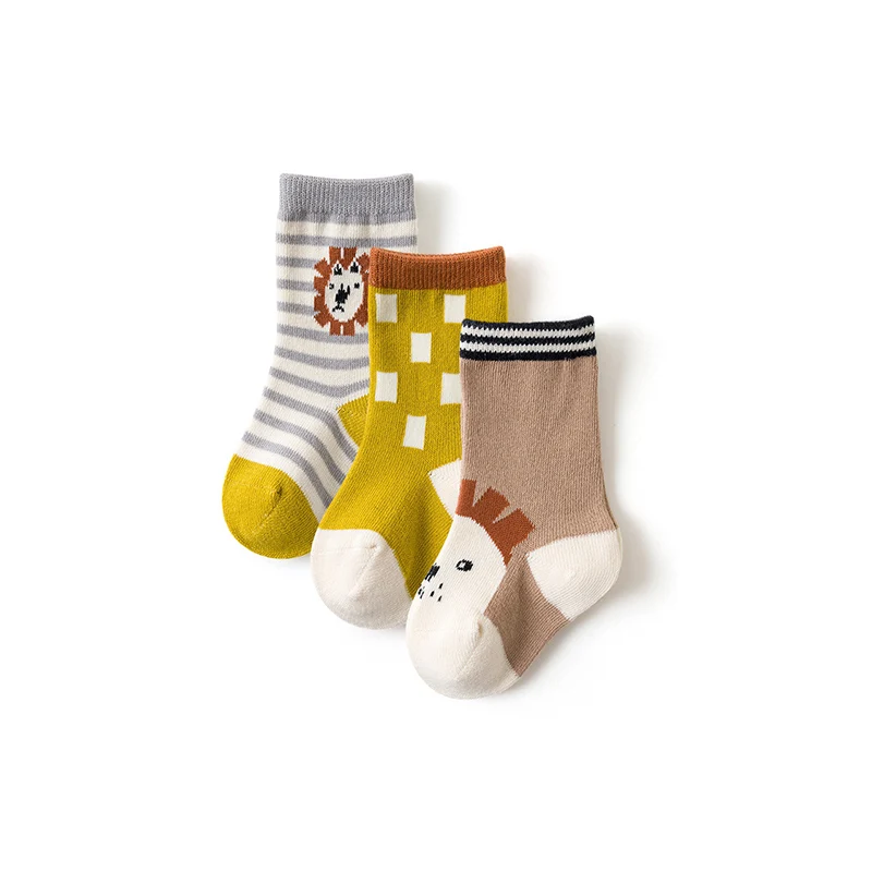 3 Pairs/Lot Autumn Winter Thick Warm Newborn Baby Socks Cartoon Lion Boys Mid Tube Infant Socks Children Girls Cute Plush Socks
3 Pairs/Lot Autumn Winter Thick Warm Newborn Baby Socks Cartoon Lion Boys Mid Tube Infant Socks Children Girls Cute Plush Socks