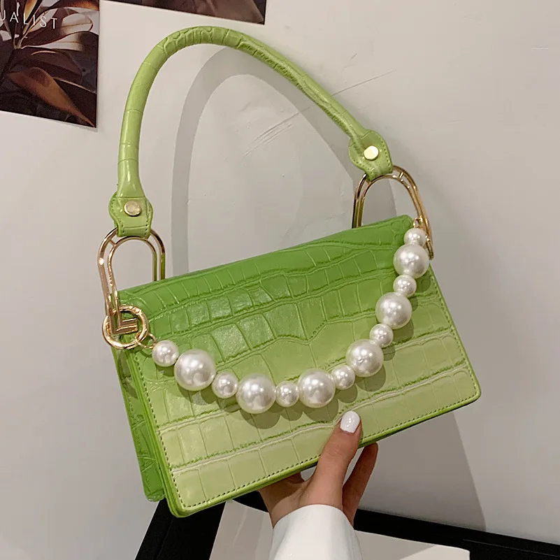 Женские сумки через плечо, Новинка лета 2021, сумка-мессенджер с жемчужной цепочкой, вместительная сумка из искусственной кожи, подходящая ко ... 
Женские сумки через плечо, Новинка лета 2021, сумка-мессенджер с жемчужной цепочкой, вместительная сумка из искусственной кожи, подходящая ко ...