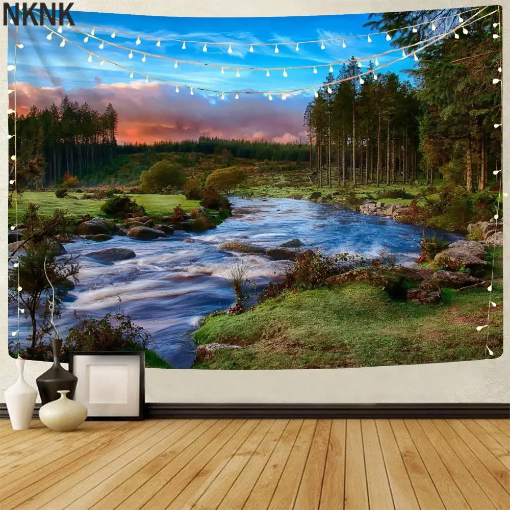 NKNK Forest Tapestry River Wall Tapestry Creativity Home Tapestrys Landscape Tenture Mandala Decor Boho decor Hippie Printed
NKNK Forest Tapestry River Wall Tapestry Creativity Home Tapestrys Landscape Tenture Mandala Decor Boho decor Hippie Printed