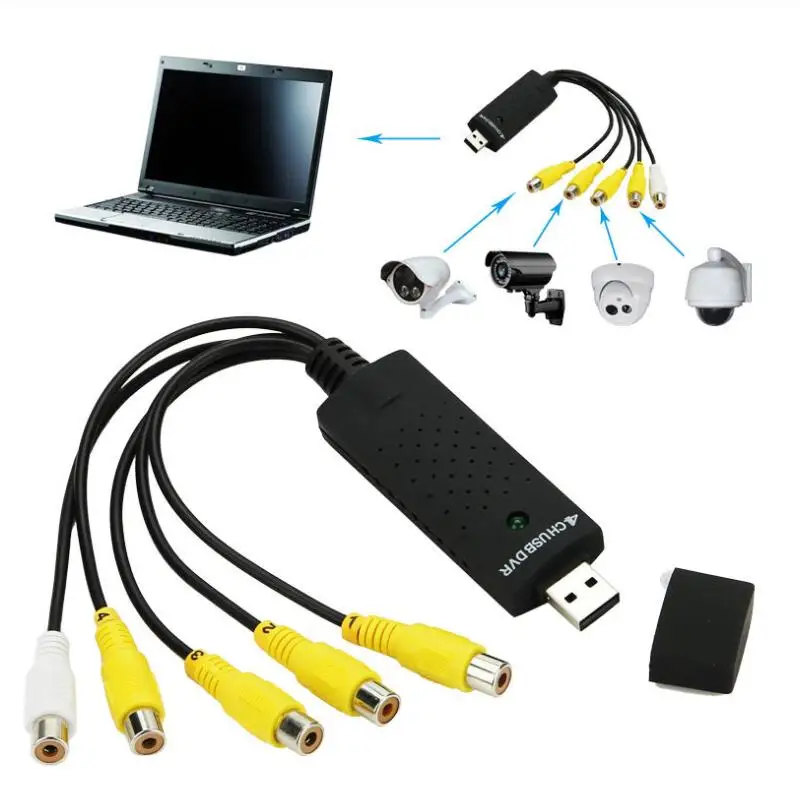 4 канальный USB карта видеозахвата DVR для монитор камеры CCTV DVD 4CH Usb Dvr карты доски VHS