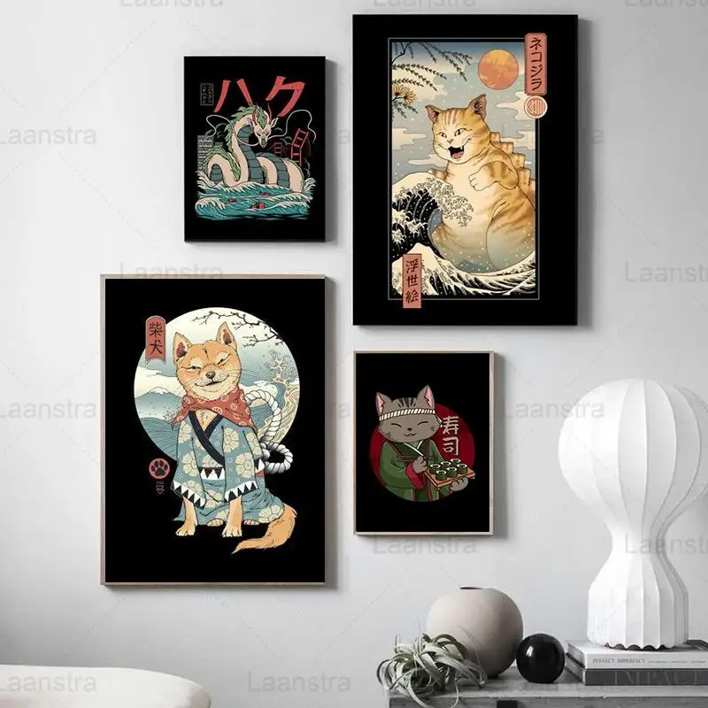 Japanese Style Comics Poster and Print Shiba Inu Dog Cat Dragon Canvas Art Painting Wall Picture Home Dining Room Decor Mural
Japanese Style Comics Poster and Print Shiba Inu Dog Cat Dragon Canvas Art Painting Wall Picture Home Dining Room Decor Mural