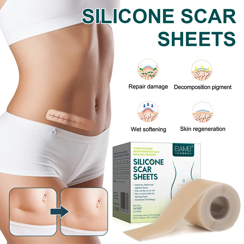 Silicone Gel Tape for Scar Removal Painless Safe Scar Removal for Surgical Scar Burn Scar Acne Scar Tape Roll
Silicone Gel Tape for Scar Removal Painless Safe Scar Removal for Surgical Scar Burn Scar Acne Scar Tape Roll