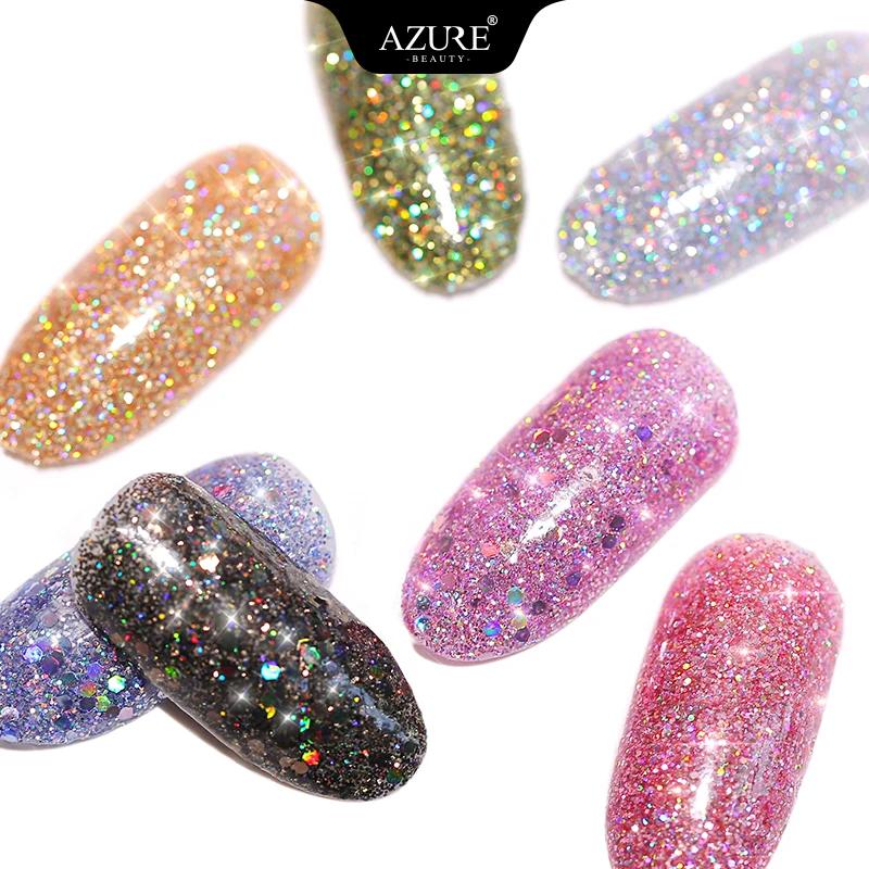 Azure beauty 13 шт./лот пудра для погружения украшение ногтей глиттер набор кистей