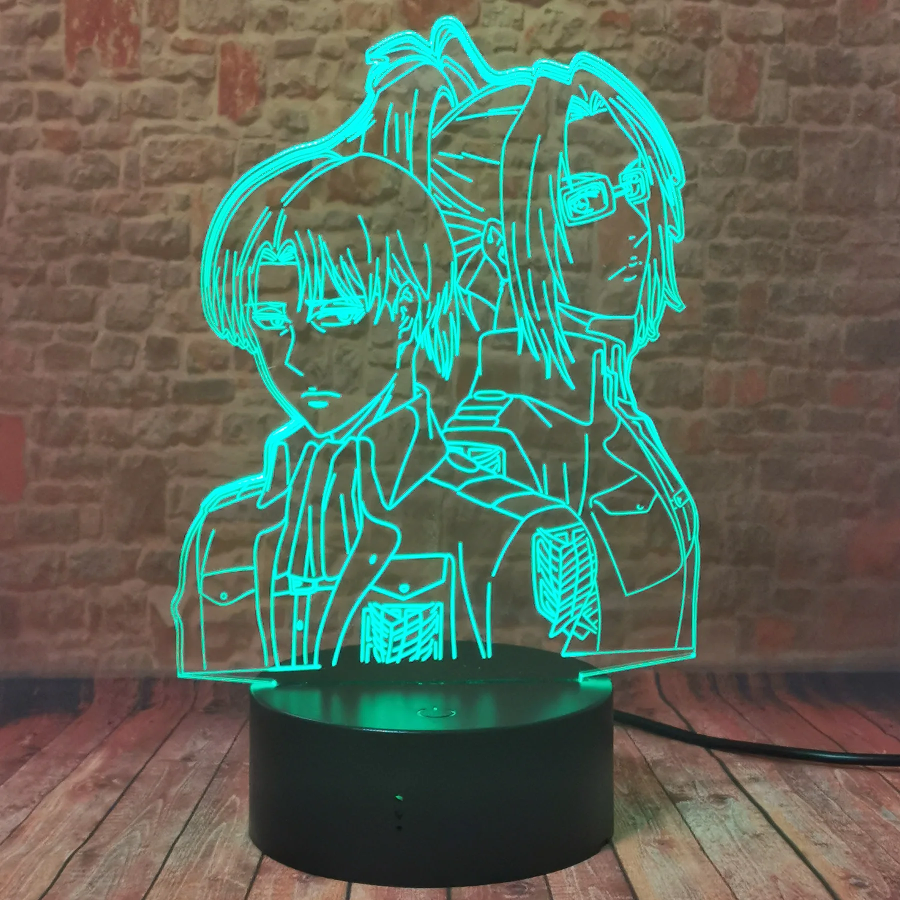 AOT Levi Модель 3D иллюзия настольная Ночная подсветка светодисветодиодный 7 цветов изменсветильник атака на Титанов Аниме Фигурки игрушки
AOT Levi Модель 3D иллюзия настольная Ночная подсветка светодисветодиодный 7 цветов изменсветильник атака на Титанов Аниме Фигурки игрушки