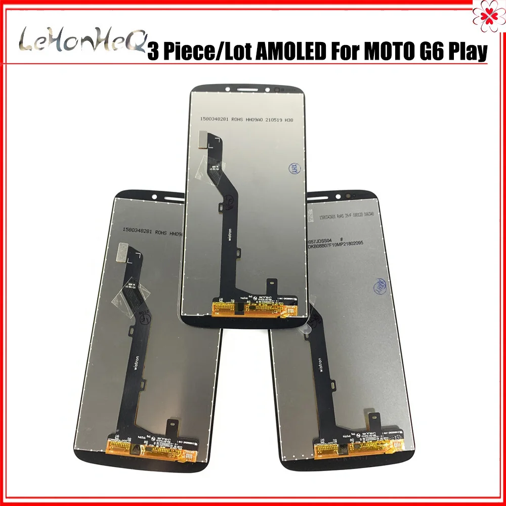 3 Piece/lot 100% Test LCD For Motorola Moto G6 Play Display Touch Screen XT1922 LCD Assembly For MOTO G6 Play AMOLED LCDS
3 Piece/lot 100% Test LCD For Motorola Moto G6 Play Display Touch Screen XT1922 LCD Assembly For MOTO G6 Play AMOLED LCDS