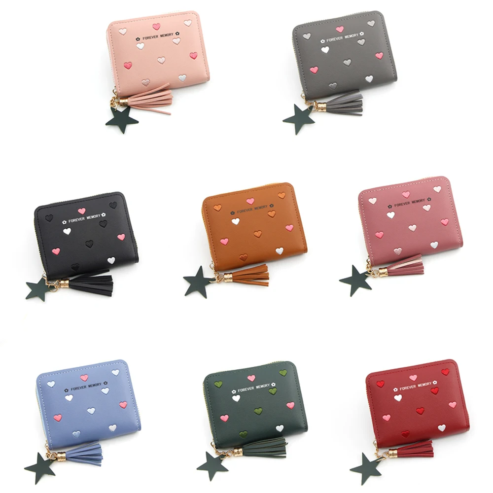 New Women Purse Mini PU Leather Tassel Short Wallet Retro Dot Zipper Coin Purse Card Holder Credit Card Case Clutch Porte Carte
New Women Purse Mini PU Leather Tassel Short Wallet Retro Dot Zipper Coin Purse Card Holder Credit Card Case Clutch Porte Carte