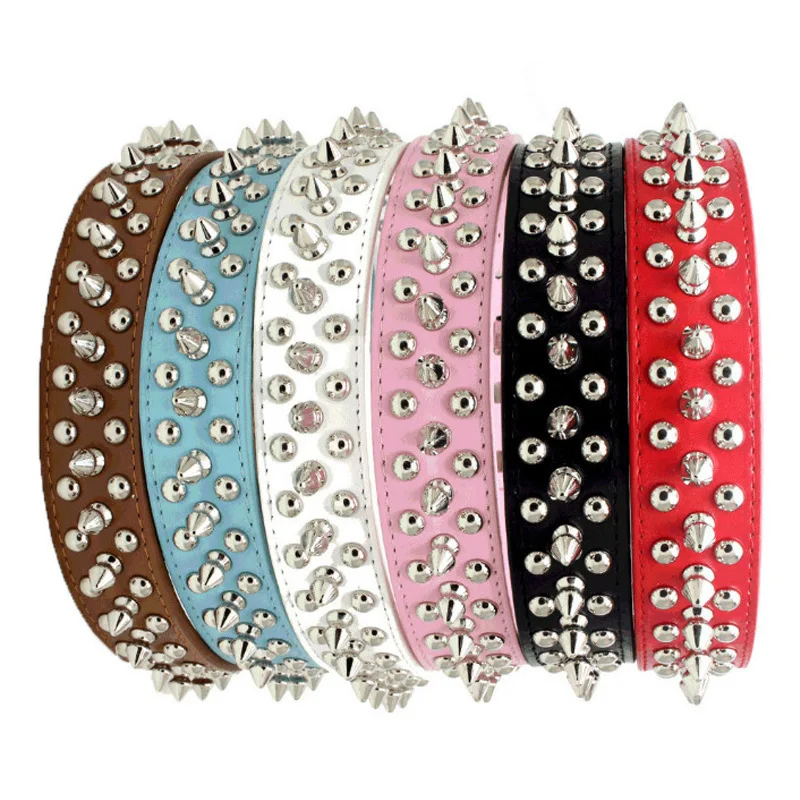 Punk Leather Dog Collar Studded Spiked Rivet Dog Choker Necklace for Puppies Small Big Dogs Pugs Perro Supplies Pet Accessories
Punk Leather Dog Collar Studded Spiked Rivet Dog Choker Necklace for Puppies Small Big Dogs Pugs Perro Supplies Pet Accessories