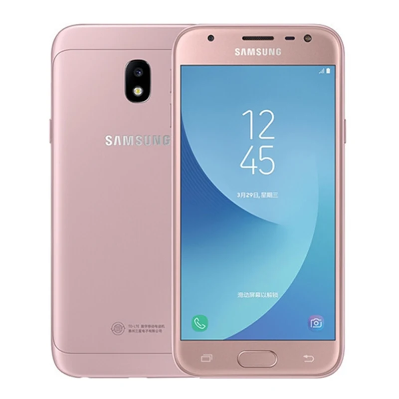 Оригинальный разблокированный сотовый телефон Samsung Galaxy J3 (2017) J330F экран 5 0 дюйма