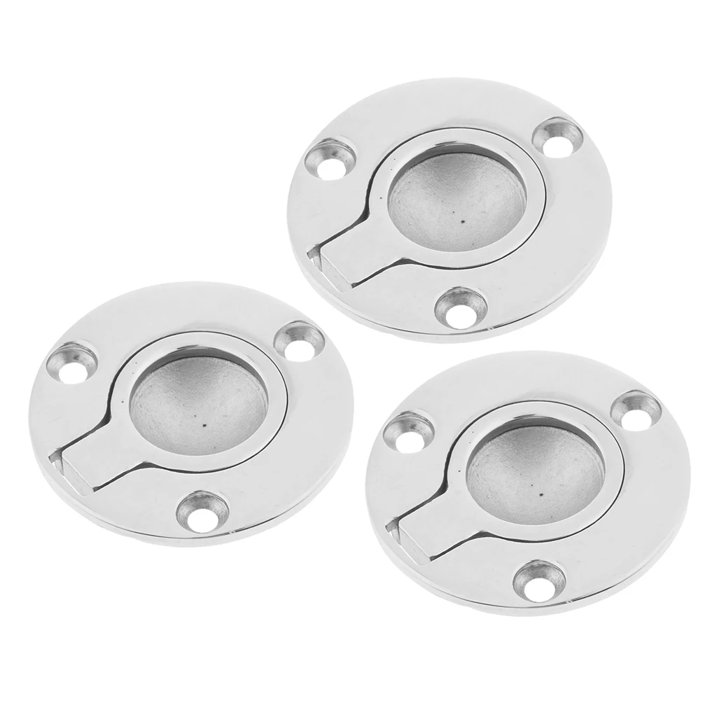 3Pcs Hatch Pull Ring Lift Handle Stainless Steel Hardware, Size 2 Inch, Silver
3Pcs Hatch Pull Ring Lift Handle Stainless Steel Hardware, Size 2 Inch, Silver