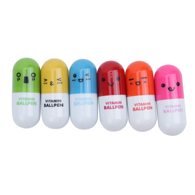 24pcs Vitamin pill Ballpoint Pen, Novelty Retractable Gift Ball pen with Smiling Face Cute Cartoon Emotion
24pcs Vitamin pill Ballpoint Pen, Novelty Retractable Gift Ball pen with Smiling Face Cute Cartoon Emotion