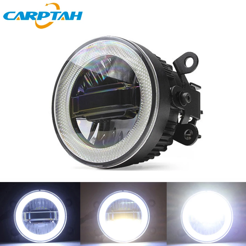 

CARPTAH Fog Lamp LED Car Light Daytime Running Light DRL 3-in-1 Functions Auto Projector Bulb For Nissan Frontier 1998 - 2015