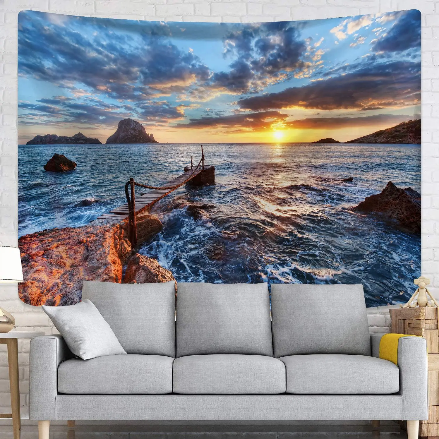 Sea View Sunset Tapestry Wall Hanging Room Decor Blue Sky Art Aesthetic Wall Tapestries Home Decor Hippie Small Wall Carpet
Sea View Sunset Tapestry Wall Hanging Room Decor Blue Sky Art Aesthetic Wall Tapestries Home Decor Hippie Small Wall Carpet