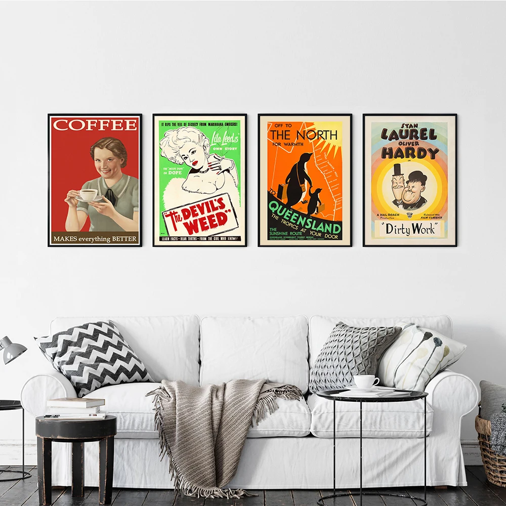 Vintage Poster Short Movie Canvas Painting Queensland Travel Art Print Coffee Fashion Wall Picture For Living Room Home Decor
Vintage Poster Short Movie Canvas Painting Queensland Travel Art Print Coffee Fashion Wall Picture For Living Room Home Decor