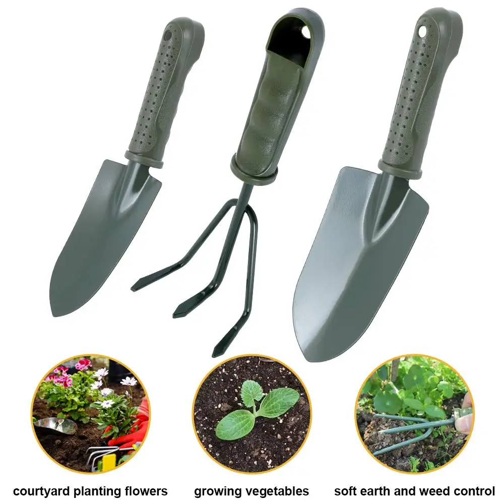Gardening Shovel Rake Garden Tool Set Practical Durable Green 3pcs/Set Potted Plants Gardener Tools Multifunctiona Kit
Gardening Shovel Rake Garden Tool Set Practical Durable Green 3pcs/Set Potted Plants Gardener Tools Multifunctiona Kit