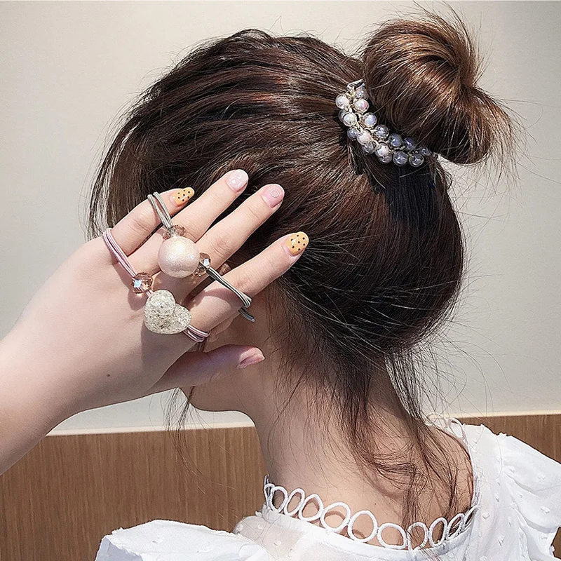 3Pcs/Set Fashion Rhinestone Crystal Pearl Bow Flower Rubber Band Sweet Pink Hairband Elastic Rope For Women Girls Accessory Gift
3Pcs/Set Fashion Rhinestone Crystal Pearl Bow Flower Rubber Band Sweet Pink Hairband Elastic Rope For Women Girls Accessory Gift