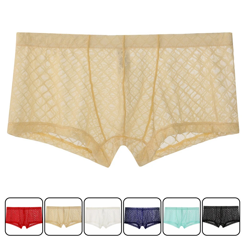 Lingerie Gay Wear Pants new hot Sexy Breathable Thin Boxer Men Mesh Transparent See Through U-convex Underwear
Lingerie Gay Wear Pants new hot Sexy Breathable Thin Boxer Men Mesh Transparent See Through U-convex Underwear