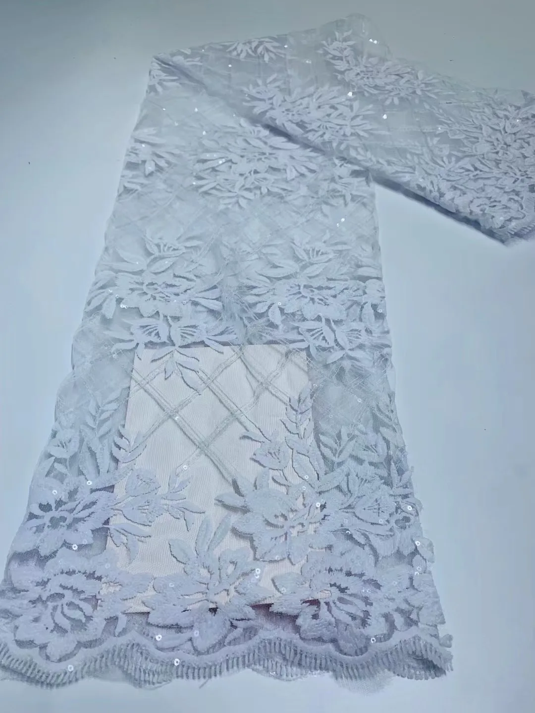 2022 High Quality Lace African Sequins Tulle Mesh Lace FabricNigerian Net Lace Fabrics For Women Party Wedding Sewing
2022 High Quality Lace African Sequins Tulle Mesh Lace FabricNigerian Net Lace Fabrics For Women Party Wedding Sewing
