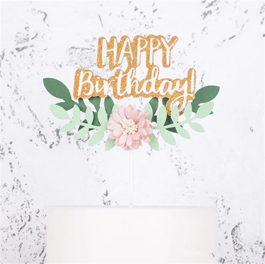 Pink Flowers and Green Leaves Happy Birthday Cake Decoration Cake Topper Lady and Girl Birthday Party Cake Supplies
Pink Flowers and Green Leaves Happy Birthday Cake Decoration Cake Topper Lady and Girl Birthday Party Cake Supplies