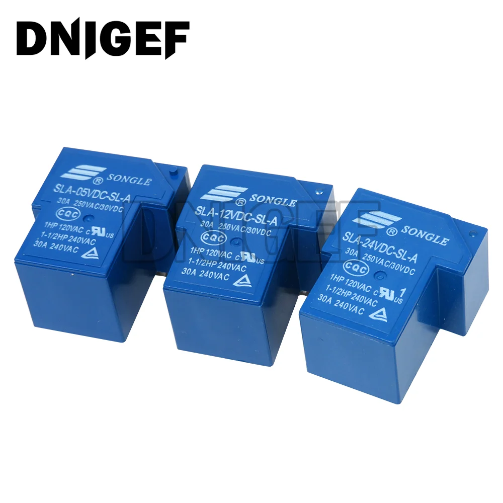 1 шт. реле мощности Φ 5V 12V 24V 30A 4PIN 5PIN T90 Новинка | Электронные компоненты и