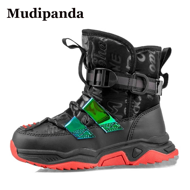 Waterproof Children Boots Fashion Antiskid Snow Boots For Boys Girls Thick Plush Warm Winter Non-slip Sneakers Metal Button 2021
Waterproof Children Boots Fashion Antiskid Snow Boots For Boys Girls Thick Plush Warm Winter Non-slip Sneakers Metal Button 2021