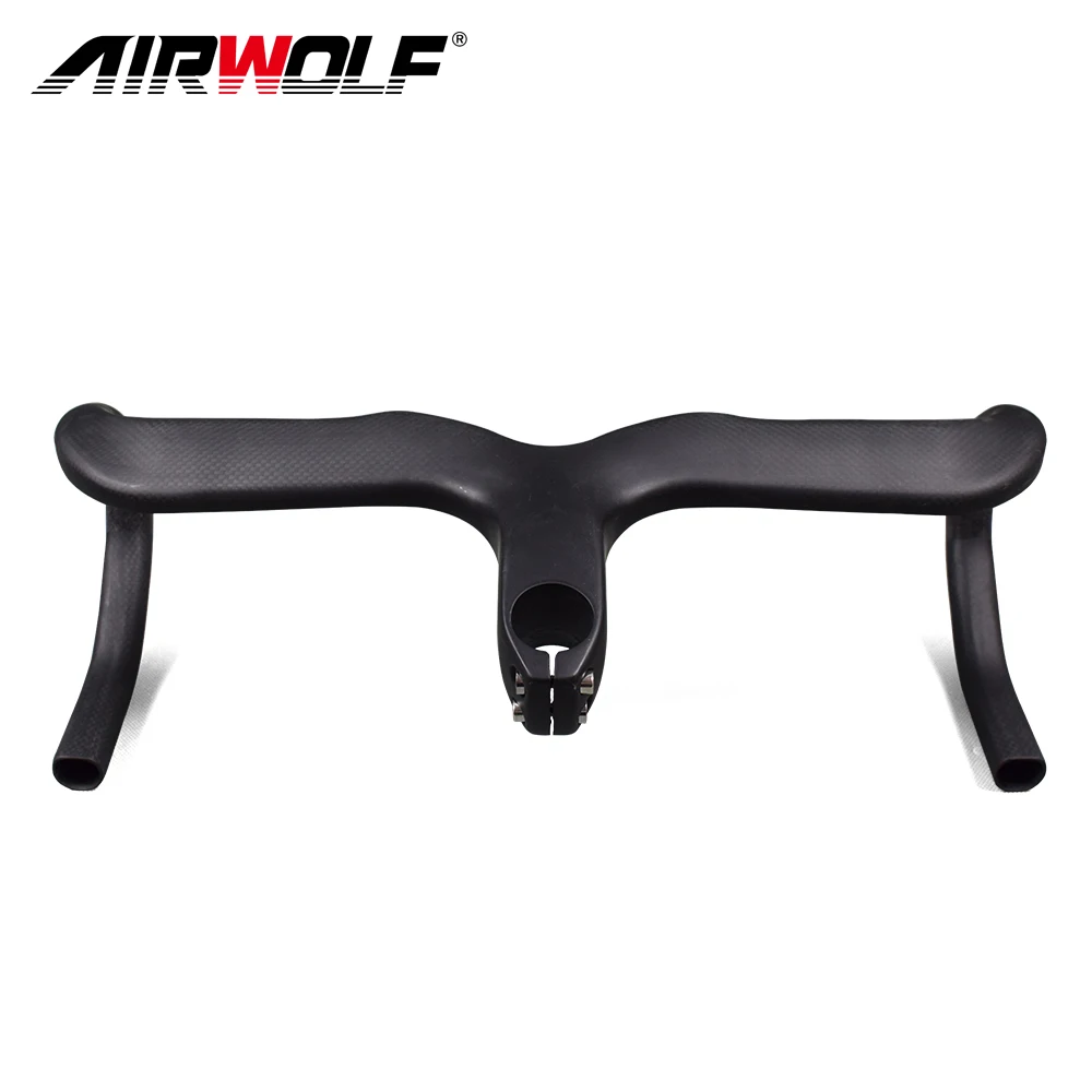 AIRWOLF Bicycle Handlebar Stem Integrated Carbon Road Handlebars Width 400 420 440mm Road Bike Handle bar Bicycle Accessories
AIRWOLF Bicycle Handlebar Stem Integrated Carbon Road Handlebars Width 400 420 440mm Road Bike Handle bar Bicycle Accessories