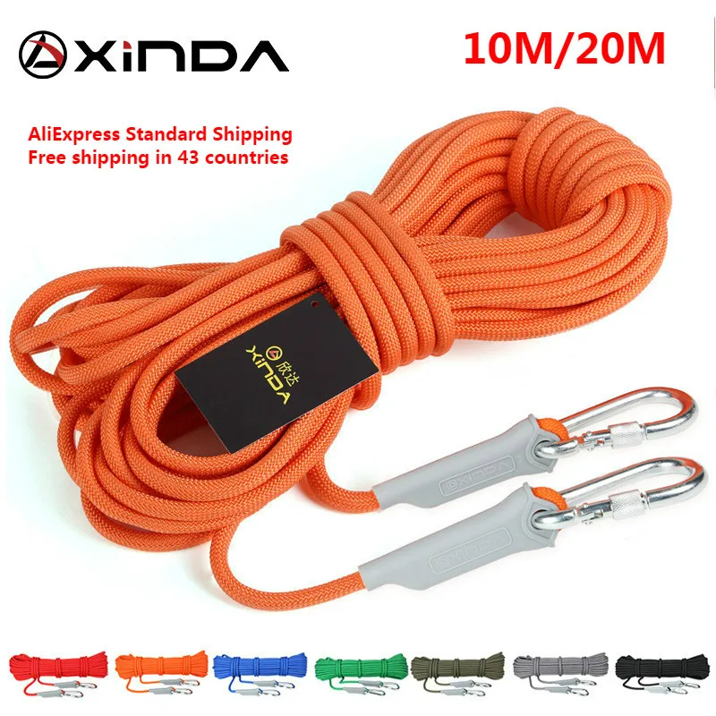 XINDA 10M Professional Rock Climbing Cord Outdoor Hiking Accessories Rope 9.5mm Diameter 2600lbs High Strength Cord Safety Rope
XINDA 10M Professional Rock Climbing Cord Outdoor Hiking Accessories Rope 9.5mm Diameter 2600lbs High Strength Cord Safety Rope