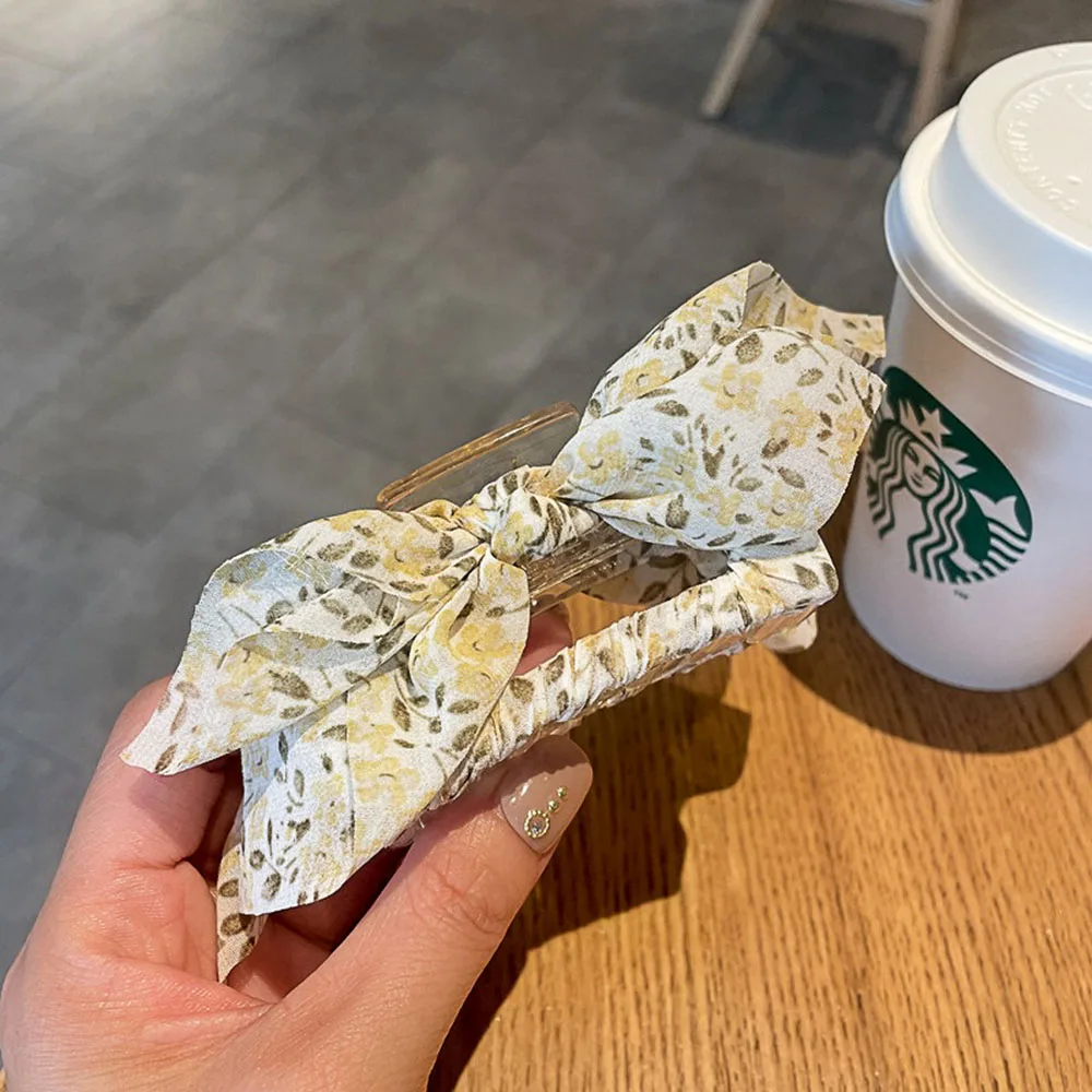 New Korean Elegant Floral Bow Hair Claws For Women Girls Hair Clip Large Grab Clips Shark Clip Sweet Cute Hair Accessories
New Korean Elegant Floral Bow Hair Claws For Women Girls Hair Clip Large Grab Clips Shark Clip Sweet Cute Hair Accessories