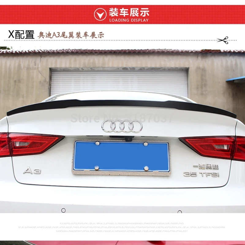 Спойлер для Audi A3 2012 2013 2014 из АБС-пластика Неокрашенный чехол для багажника
Спойлер для Audi A3 2012 2013 2014 из АБС-пластика Неокрашенный чехол для багажника