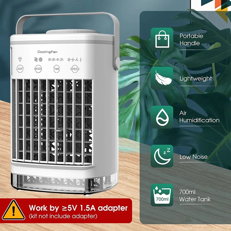 Portable Air Conditioner, Evaporative Air Conditioner Fan with Water Tank Camping AC Unit, Personal Air Cooler Desktop
Portable Air Conditioner, Evaporative Air Conditioner Fan with Water Tank Camping AC Unit, Personal Air Cooler Desktop