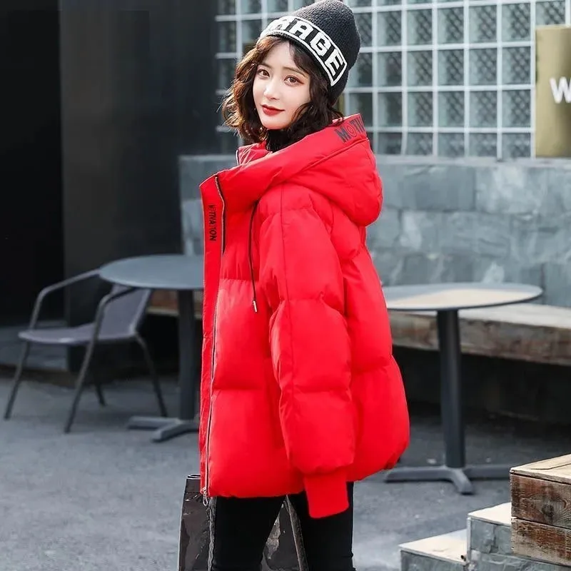 Nice Pop Winter Coat Women Jacket Vogue Cotton Padded Parka Outwear Hooded Loose Oversize Female Clothing Casual Jacket Coat
Nice Pop Winter Coat Women Jacket Vogue Cotton Padded Parka Outwear Hooded Loose Oversize Female Clothing Casual Jacket Coat
