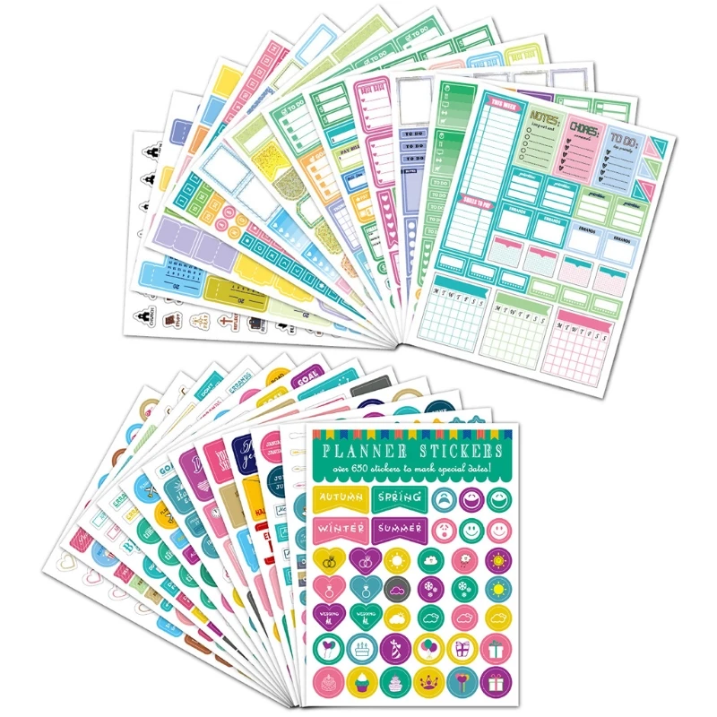 Planner Sticker Scrapbooking Journal Supply Diary Sticker for Notebook Decorate 1XCE
Planner Sticker Scrapbooking Journal Supply Diary Sticker for Notebook Decorate 1XCE