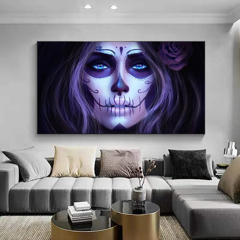 Day Of The Dead Posters and Prints Wall Art Canvas Painting Girls (Living Room Art) Decorative Pictures for Living Room Decor
Day Of The Dead Posters and Prints Wall Art Canvas Painting Girls (Living Room Art) Decorative Pictures for Living Room Decor