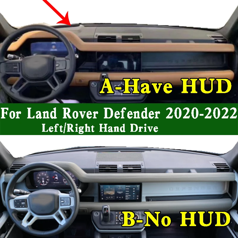 

For Range Land Rover Defender 110 90 P400 L663 2020-2022 Dashmat Dashboard Cover Protective Pad Dash Mat Carpet Ornaments