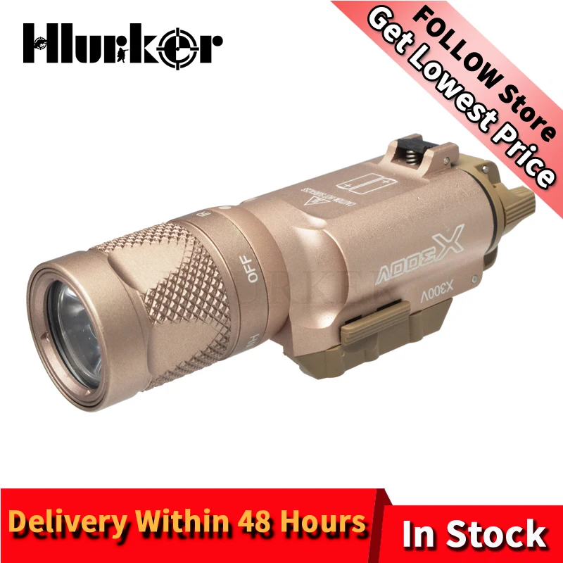 Hlurker Tactical X300V Flashlight Waterproof Weapon Light Pistol Gun Lanterna Rifle Picatinny Weaver Mount For Hunting
Hlurker Tactical X300V Flashlight Waterproof Weapon Light Pistol Gun Lanterna Rifle Picatinny Weaver Mount For Hunting