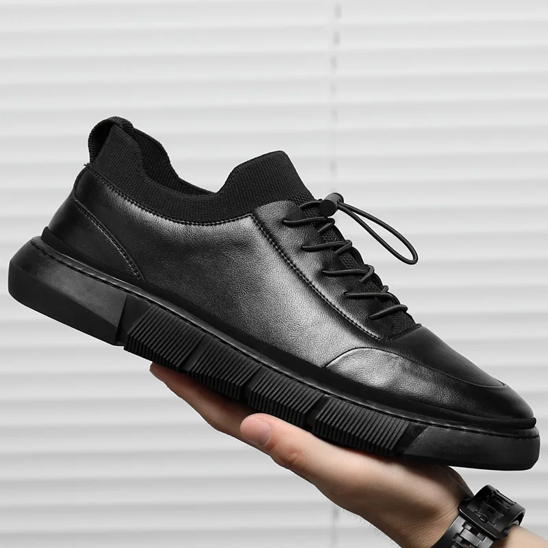 Leather Men Shoes Male Formal Business Loafers Men's Leather Casual Shoes Black Fashion Sneakers
Leather Men Shoes Male Formal Business Loafers Men's Leather Casual Shoes Black Fashion Sneakers