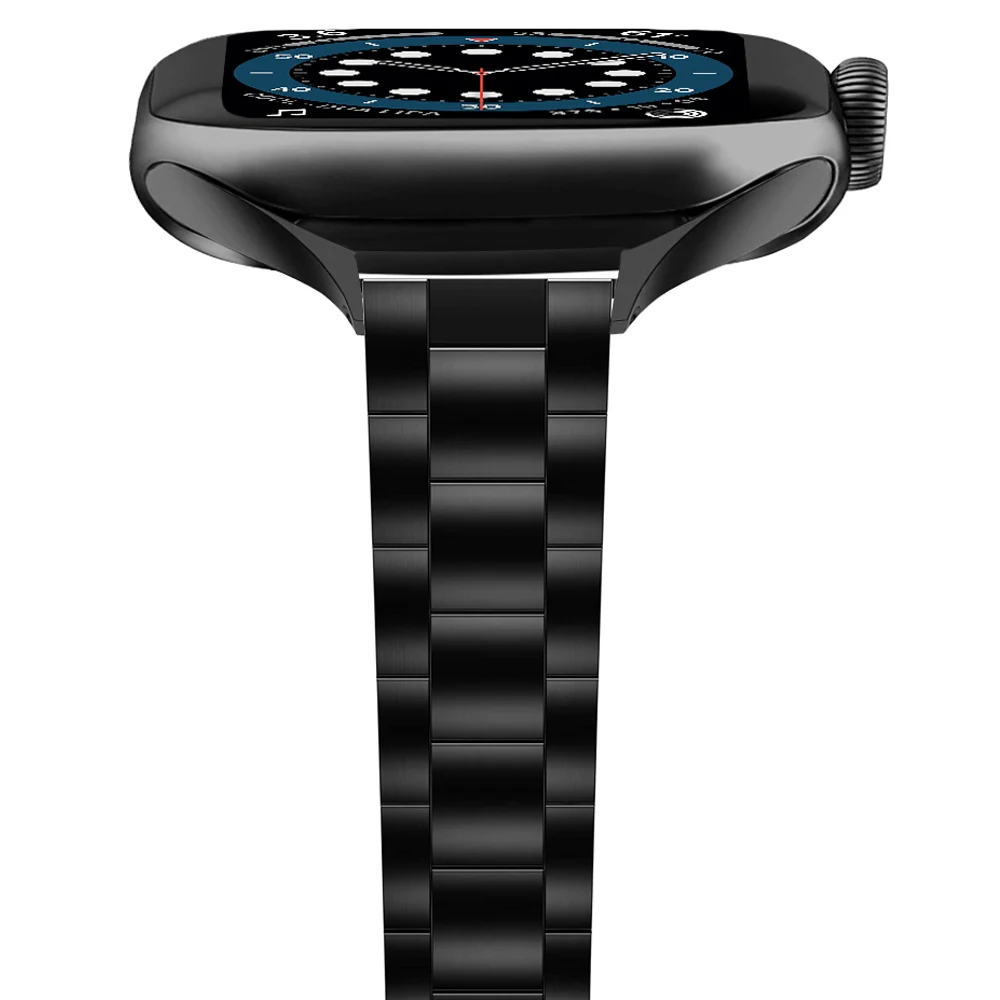 Тонкий ремешок из нержавеющей стали для apple watch se 6, 5, 3, 7, 44, 40, 42, 38 мм
Тонкий ремешок из нержавеющей стали для apple watch se 6, 5, 3, 7, 44, 40, 42, 38 мм