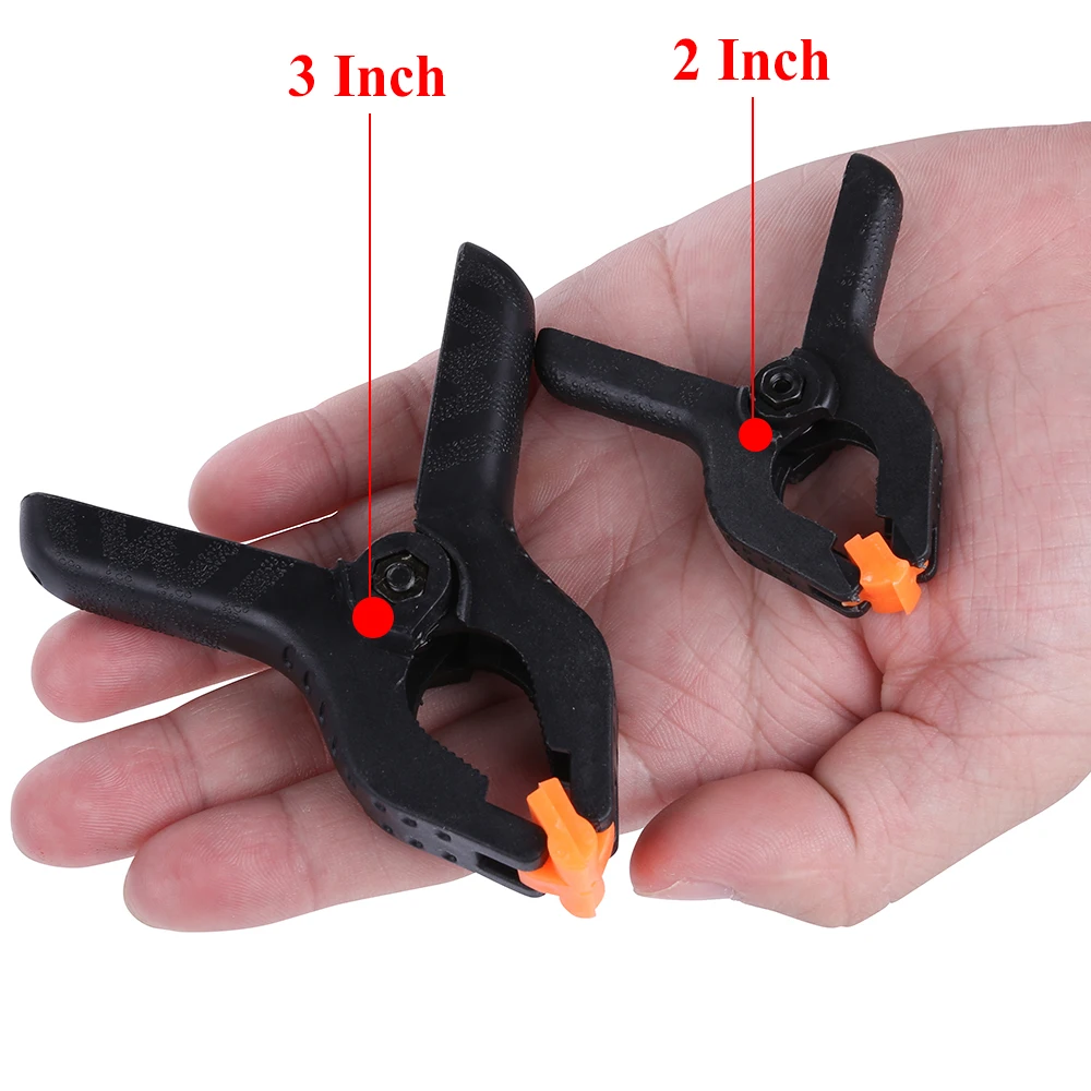 2/3/4/6/9inch Adjustable Plastic Spring Clamps for Woodworking Tools Wood Working Tools Carpentry Clamps Ferramentas Outils
2/3/4/6/9inch Adjustable Plastic Spring Clamps for Woodworking Tools Wood Working Tools Carpentry Clamps Ferramentas Outils