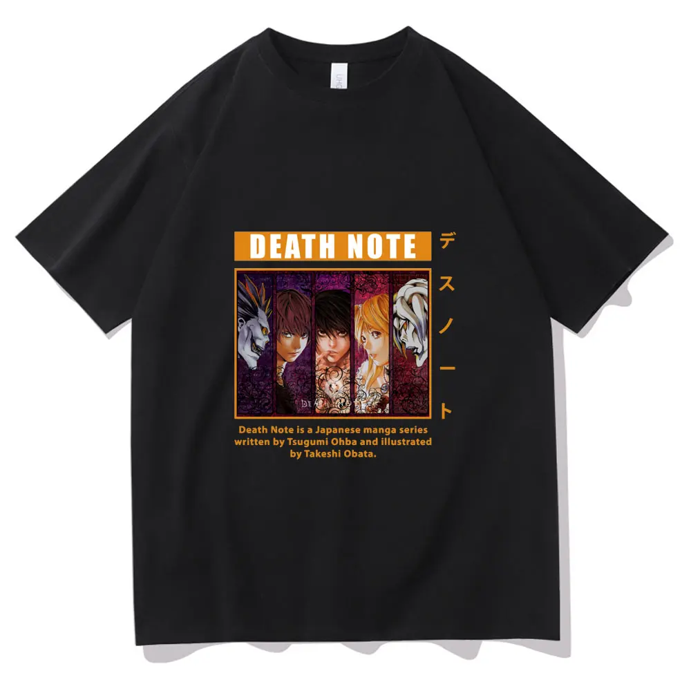 Death Note Is A Japanese Manga Series Written By Tsugumi Ohba and Illustrated By Takeshi Obata Tshirt Men Women Casual T-shirt
Death Note Is A Japanese Manga Series Written By Tsugumi Ohba and Illustrated By Takeshi Obata Tshirt Men Women Casual T-shirt