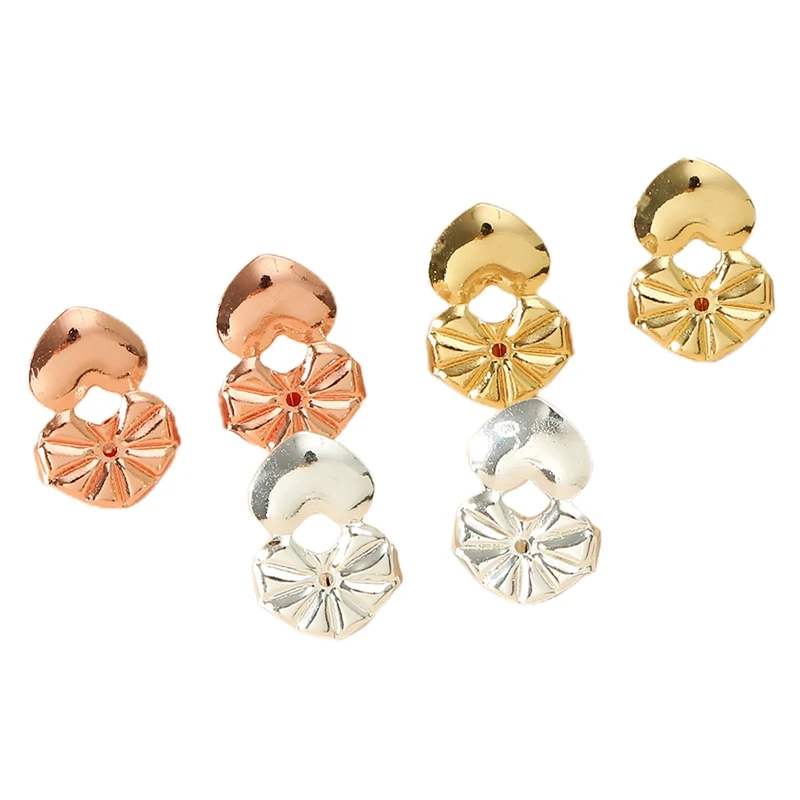 3 Pairs Of Earring Lifter, Adjustable Earring Assistant, Safety Drop Earring Clip - Butterfly / (gold + Silver + Rose Gold)
3 Pairs Of Earring Lifter, Adjustable Earring Assistant, Safety Drop Earring Clip - Butterfly / (gold + Silver + Rose Gold)
