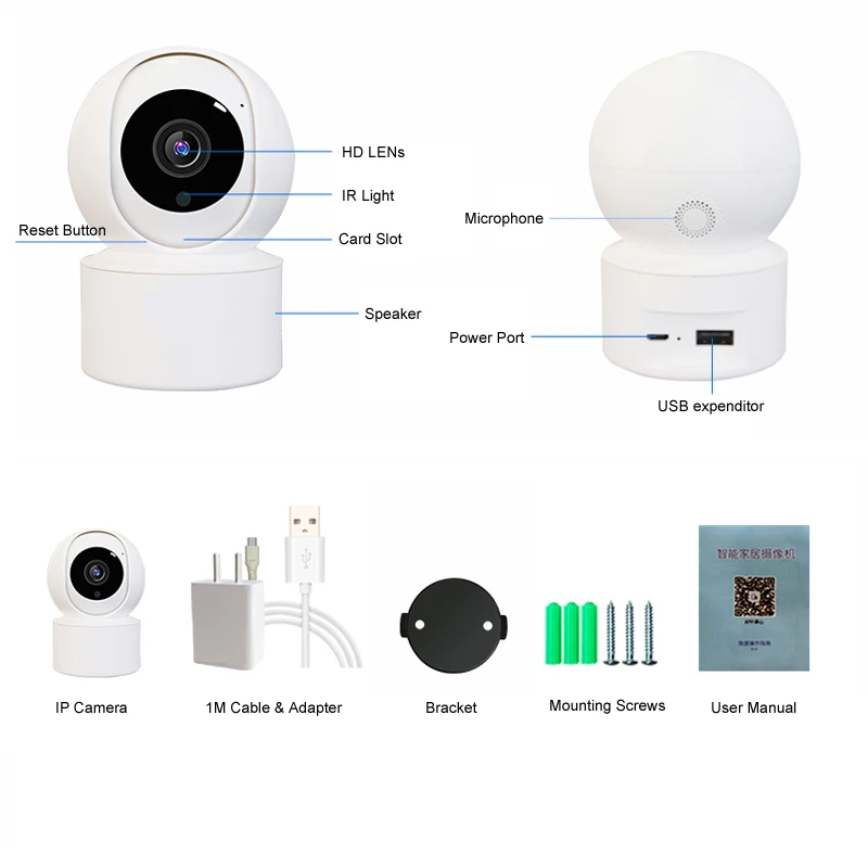 HONTUSEC Smart Wifi Camera 1080P IP Camera Indoor Surveillance Motion Detection Baby Monitor Two Way Audio IR Night Vision
HONTUSEC Smart Wifi Camera 1080P IP Camera Indoor Surveillance Motion Detection Baby Monitor Two Way Audio IR Night Vision