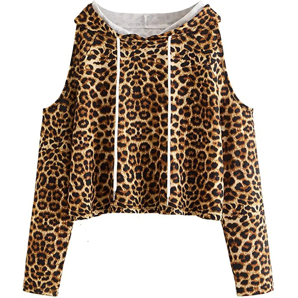 Autumn Winter Sexy off shoulder Women Print Leopard Casual Drawstring Pullover Fashion Top
Autumn Winter Sexy off shoulder Women Print Leopard Casual Drawstring Pullover Fashion Top