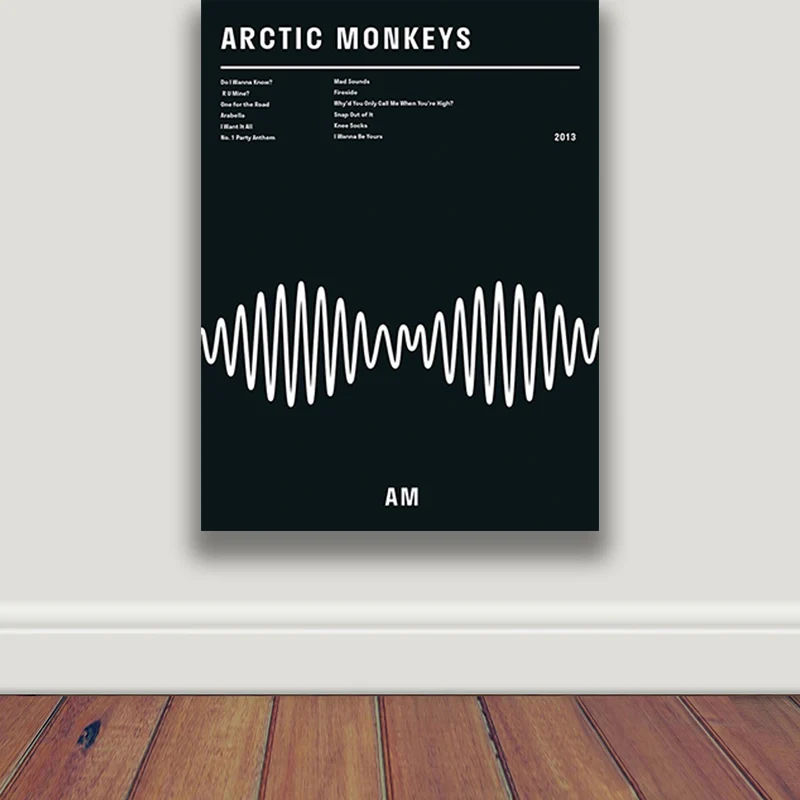 Black and White Poster and Prints Arctic Monkeys Am Album Music Typography Wall Art Canvas Painting Decor Picture for Teen Room
Black and White Poster and Prints Arctic Monkeys Am Album Music Typography Wall Art Canvas Painting Decor Picture for Teen Room