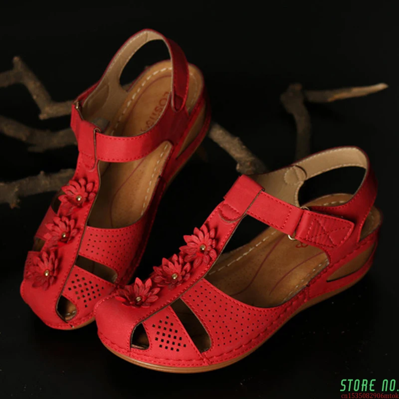 Summer Shoes Woman Sandals Hollow Round Toe Ladies Sandals Floral Ankle Beach Shoes Soft Bottom Sandalia Feminina Plus Size 44
Summer Shoes Woman Sandals Hollow Round Toe Ladies Sandals Floral Ankle Beach Shoes Soft Bottom Sandalia Feminina Plus Size 44